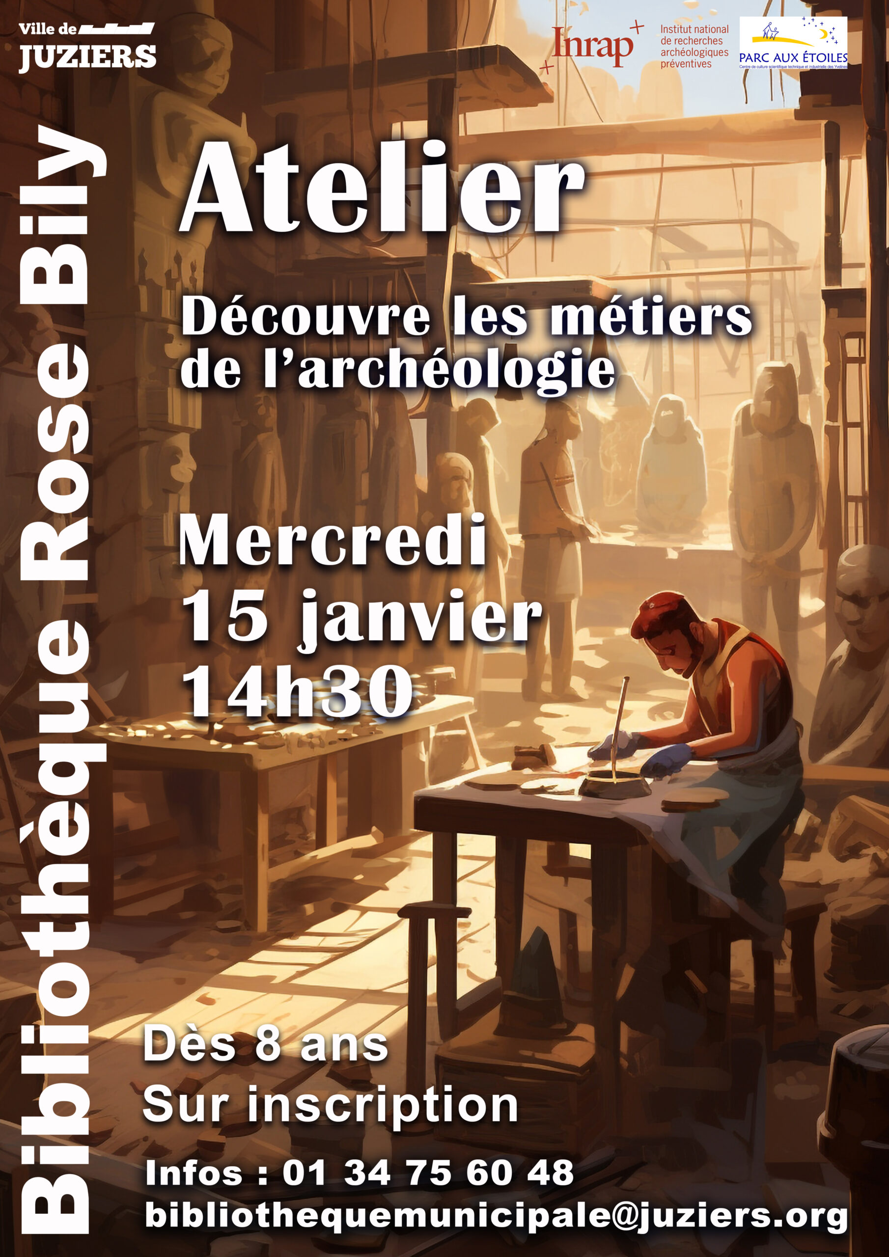 Atelier découverte des métiers de l'archéologie