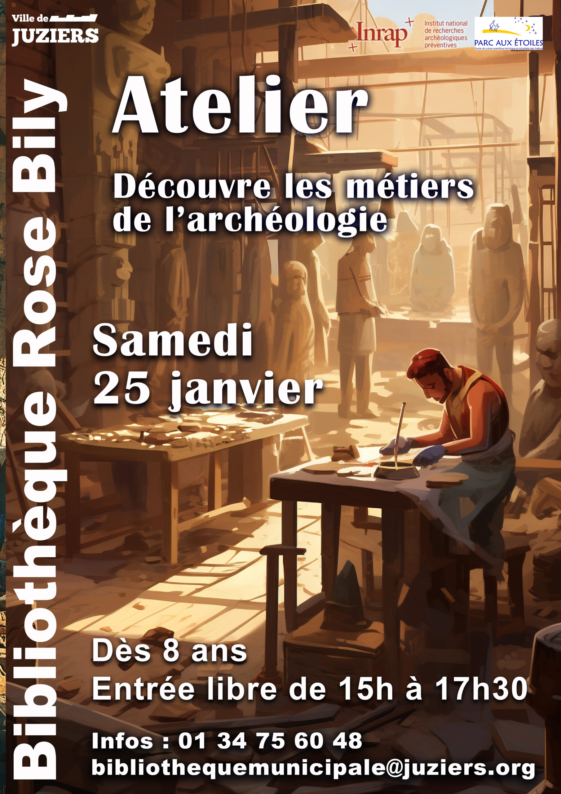 Atelier découverte des métiers de l'archéologie