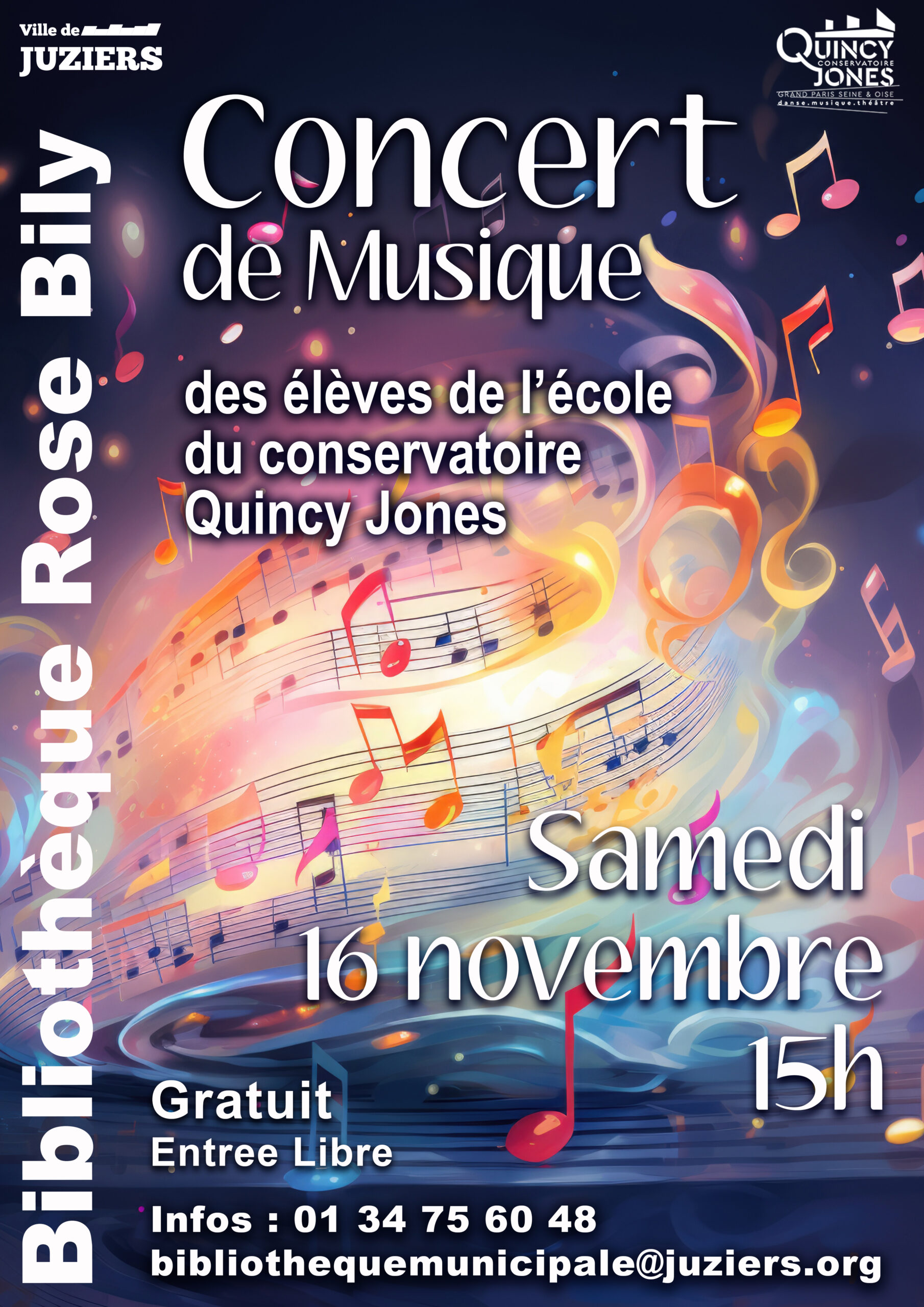 Concert de musique des élèves du Conservatoire Quincy Jones