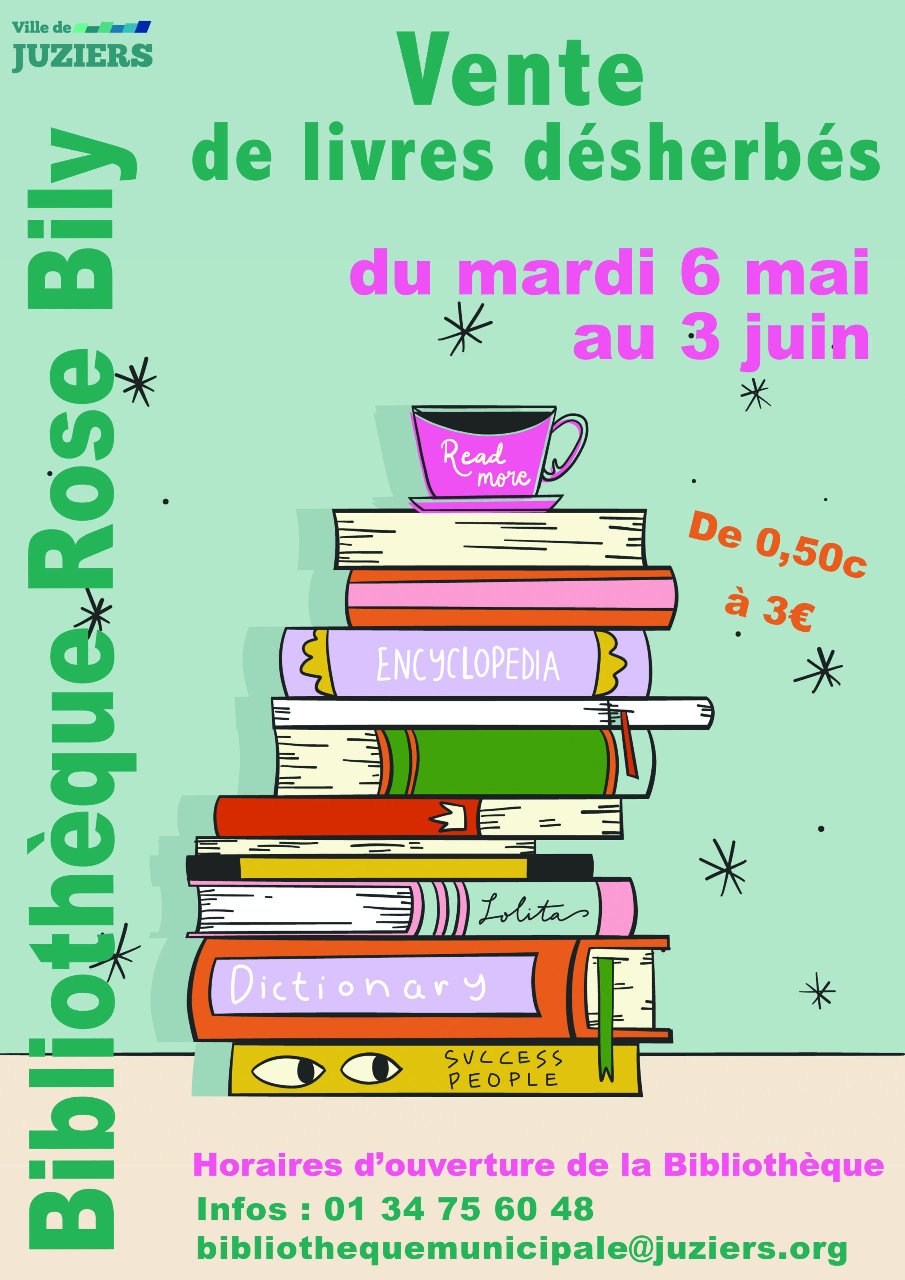 Vente de livres désherbés