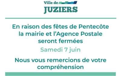 Fermeture de l’Agence Postale et de la mairie