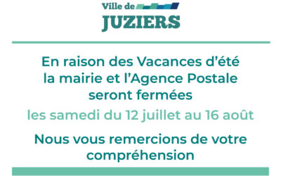 Fermeture de l’Agence Postale et de la mairie